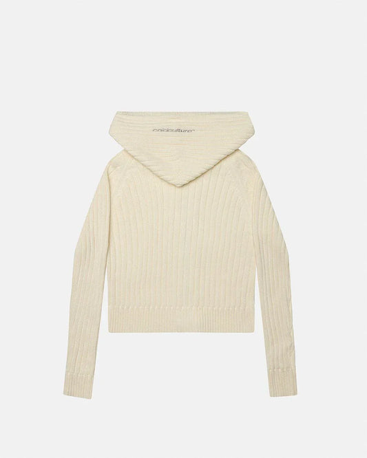 COLD CULTURE TRACK HOOD ZIP KNIT
