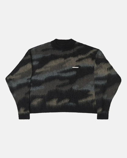 COLD CULTURE DISTRESS CURVED ZIP KNIT