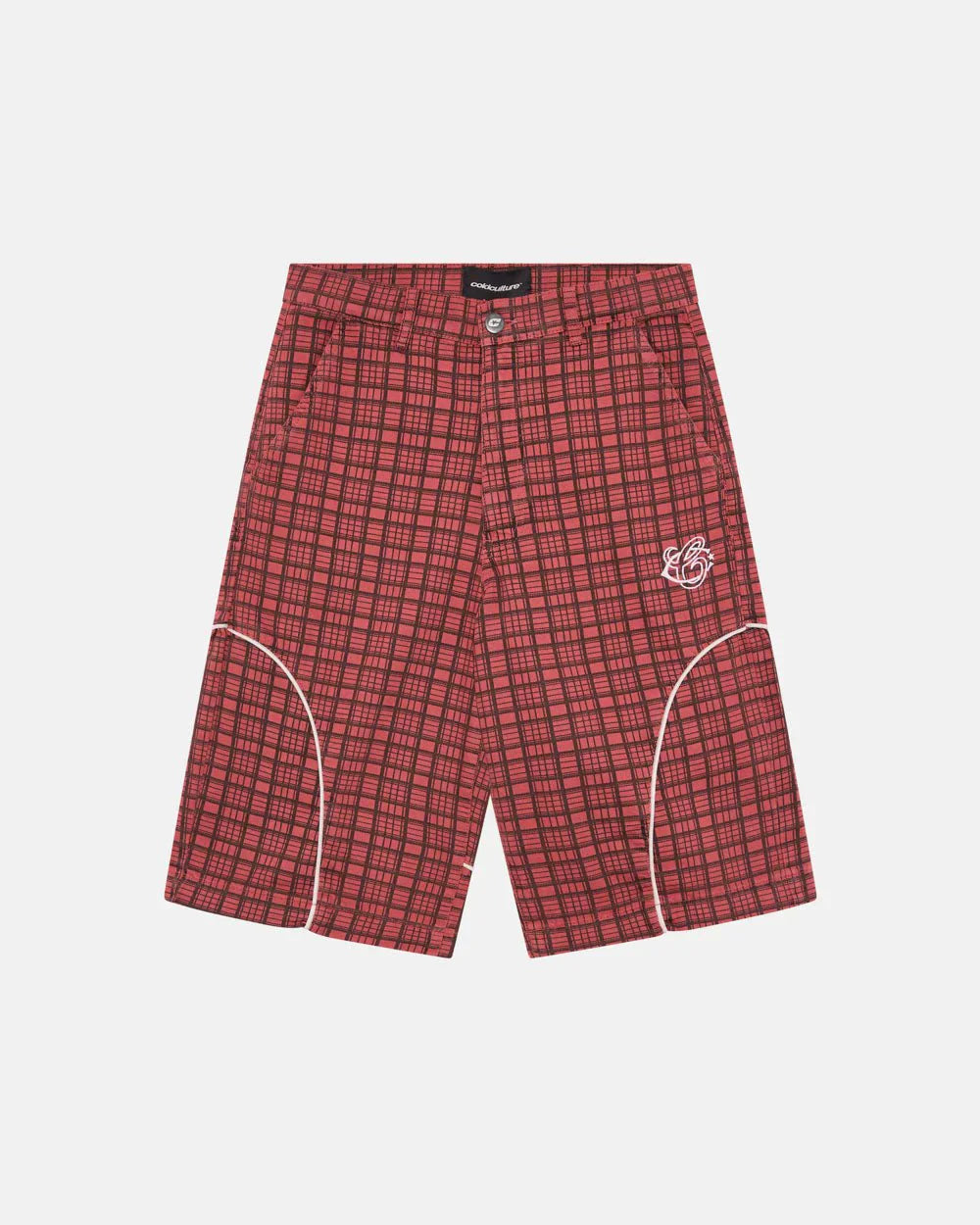 COLD CULTURE CRIMSON PLAID SUIT JORTS