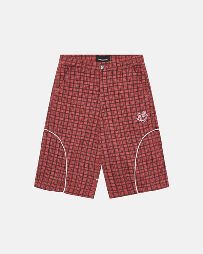 COLD CULTURE CRIMSON PLAID SUIT JORTS