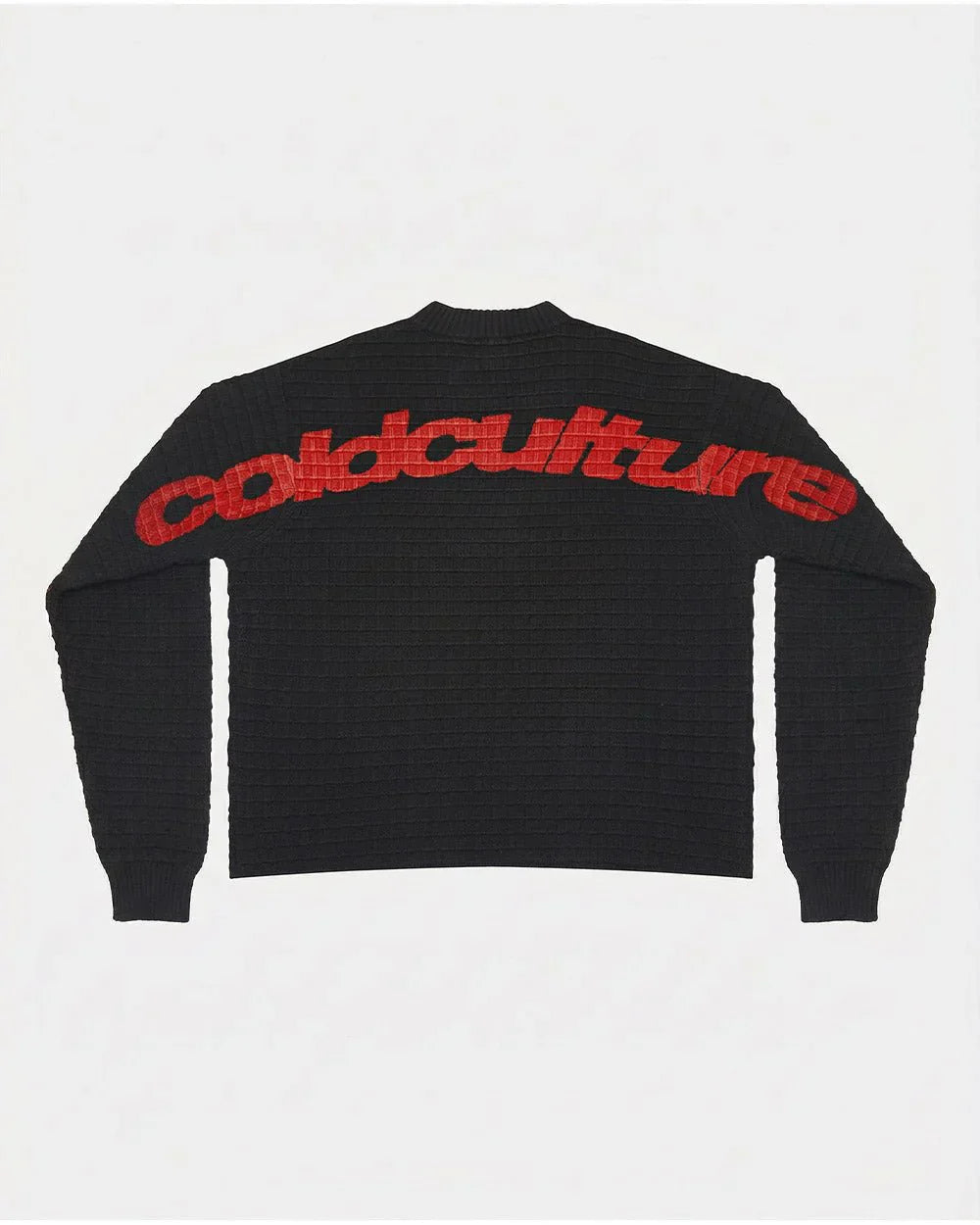 COLD CULTURE CRUNCHY WAFFLE KNIT BLACK