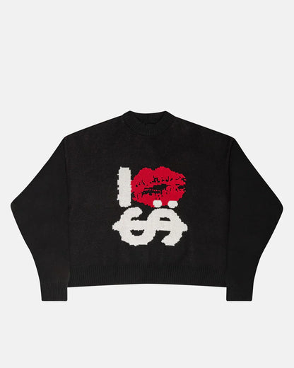 COLD CULTURE KISSES AND DOLLAR KNIT BLACK
