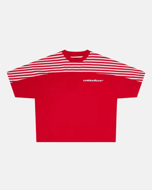COLD CULTURE LOLLY HALF STRIPES TEE