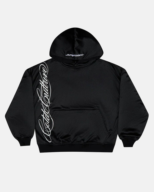COLD CULTURE RIOT MESH HOODIE BLACK