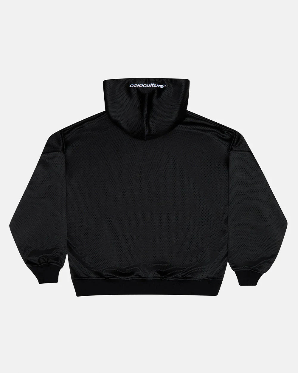 COLD CULTURE RIOT MESH HOODIE BLACK