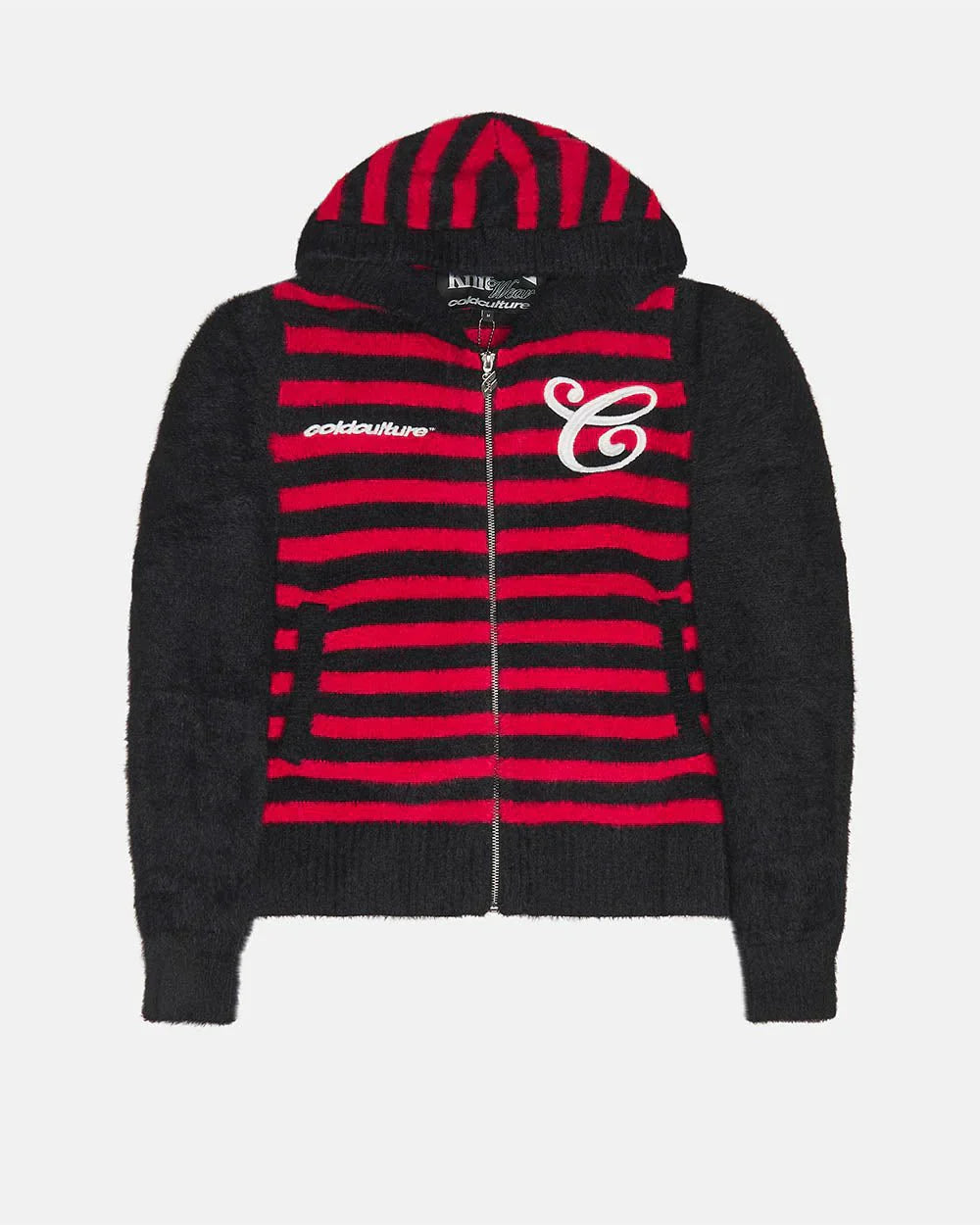COLD CULTURE STRIPE ZIP KNIT
