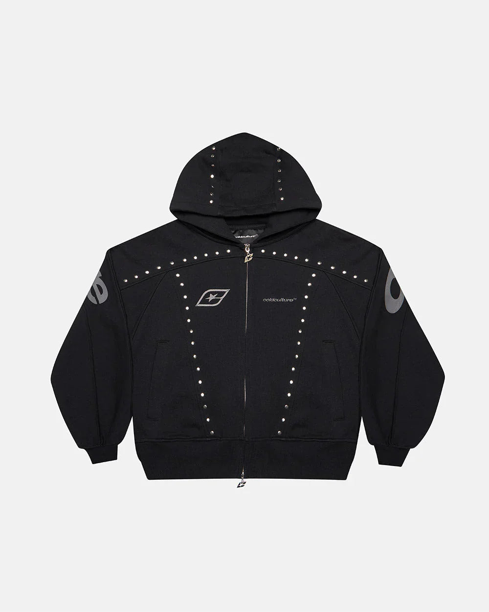 COLD CULTURE STUD ZIP HOODIE