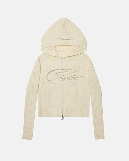 COLD CULTURE TRACK HOOD ZIP KNIT